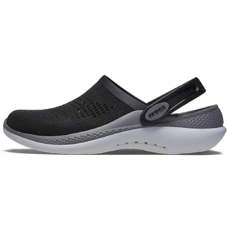 Crocs Unisex Literide 360 Clog slides, Black Slate Grey, 36/37 EU