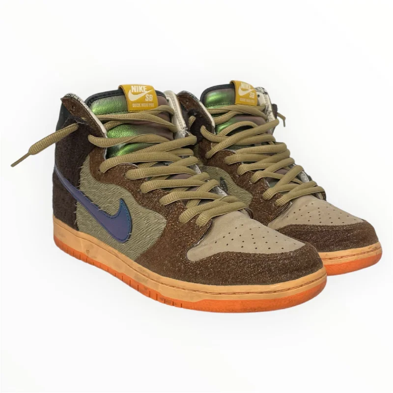 NIKE/SB DUNK HIGH PRO QS/Hi-Sneakers/US 10.5/Animal Pattern/Leather/BRW/DC6887-200