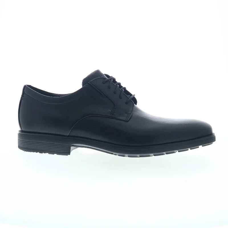 Rockport Total Motion Amalfi Plain Toe Mens Black Wide Oxfords Shoes