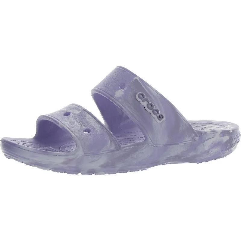 Crocs Mens Slip On Cut-Out Slide Sandals