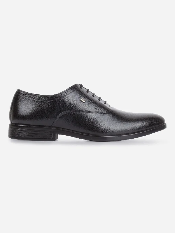 Men's Black Round Toe Slip On Formal (ID2244)