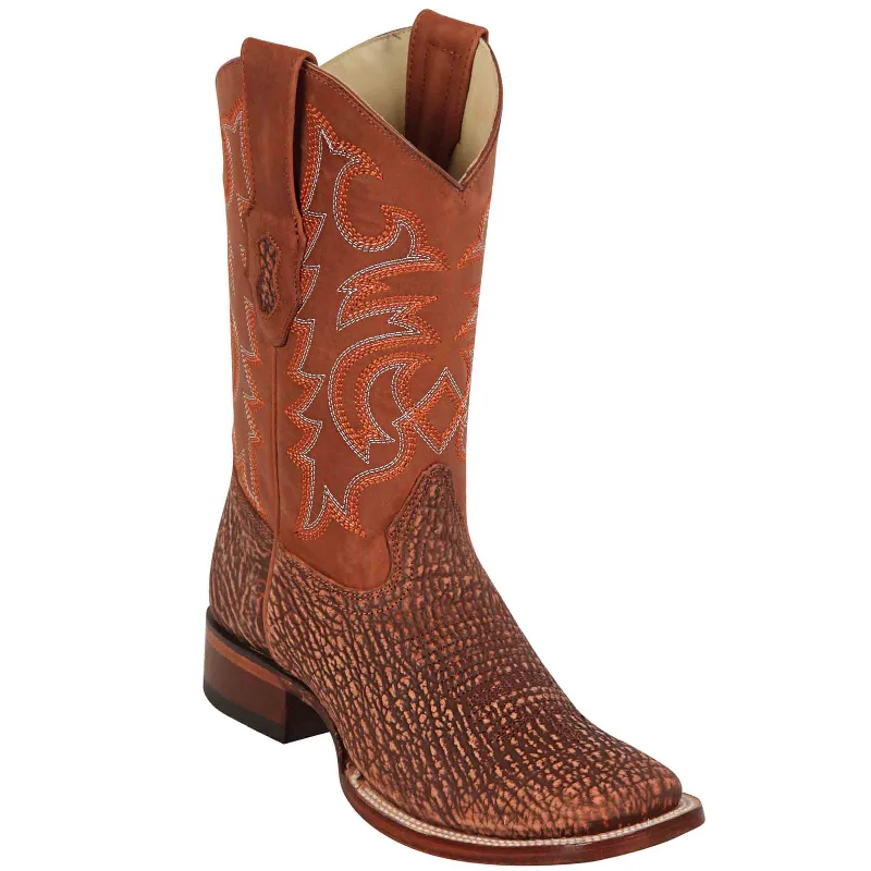 Square Toe Shark Skin Cowboy Boots