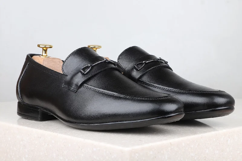 Atesber Brooch Formal Slipon-Black For Men