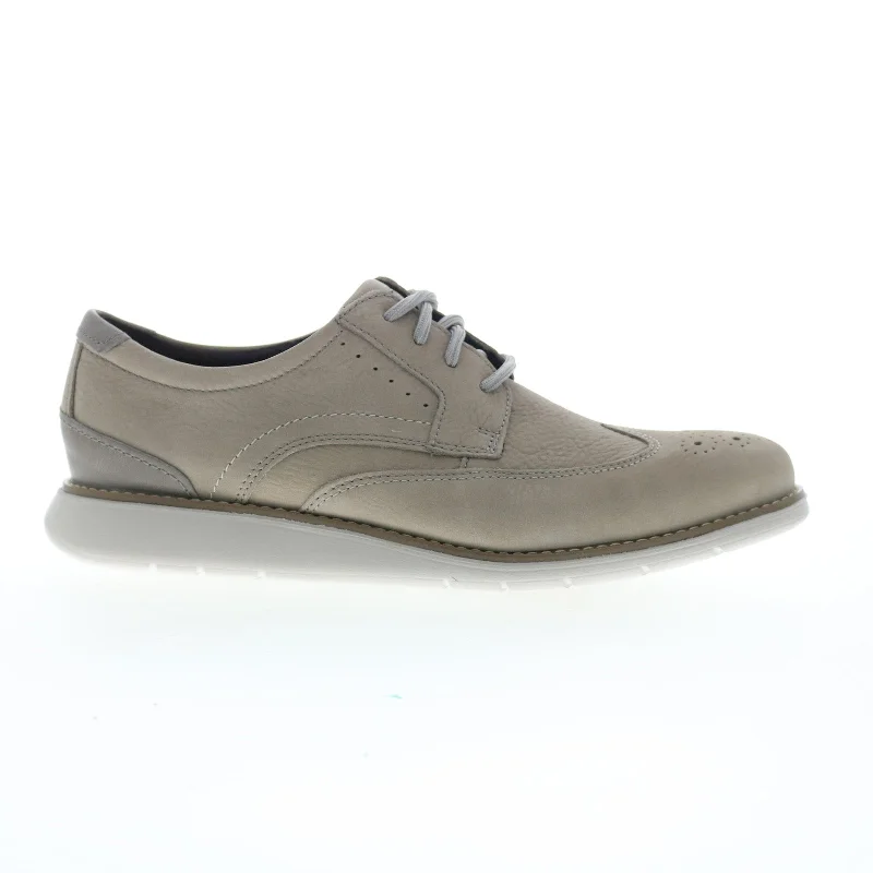 Rockport Total Motion Craft Wingtip Mens Beige Wide Oxfords & Lace Ups Shoes