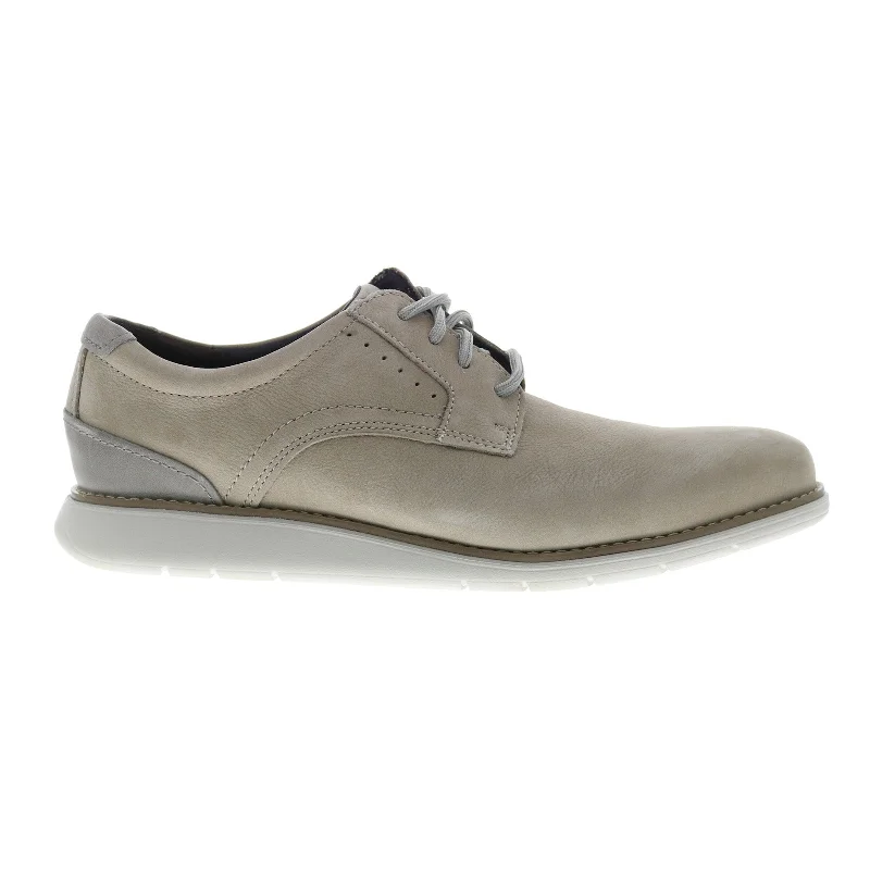 Rockport Total Motion Craft Plain Toe Mens Gray Oxfords Plain Toe Shoes