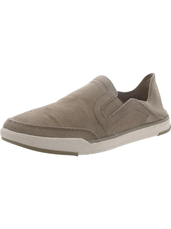 Step Isle Row Mens Canvas Slip On Loafers