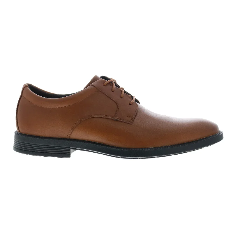 Rockport Dressport Plain Toe Mens Brown Wide Oxfords Plain Toe Shoes