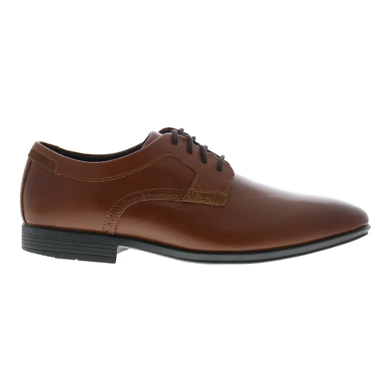 Rockport Somerset Plain Toe Mens Brown Oxfords & Lace Ups Plain Toe Shoes