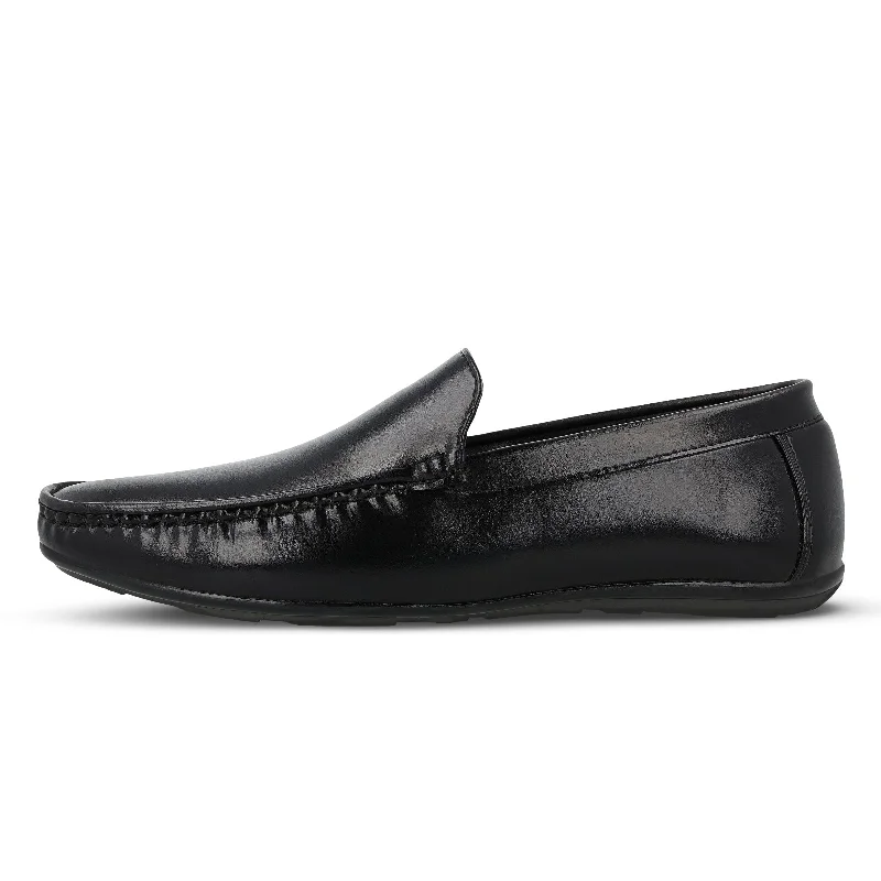 Walkaroo Men Loafer Formal Shoes - WF6018 Black