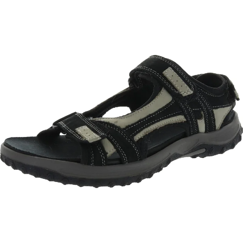 Drew Mens Warren Leather Mesh Fisherman Sandals