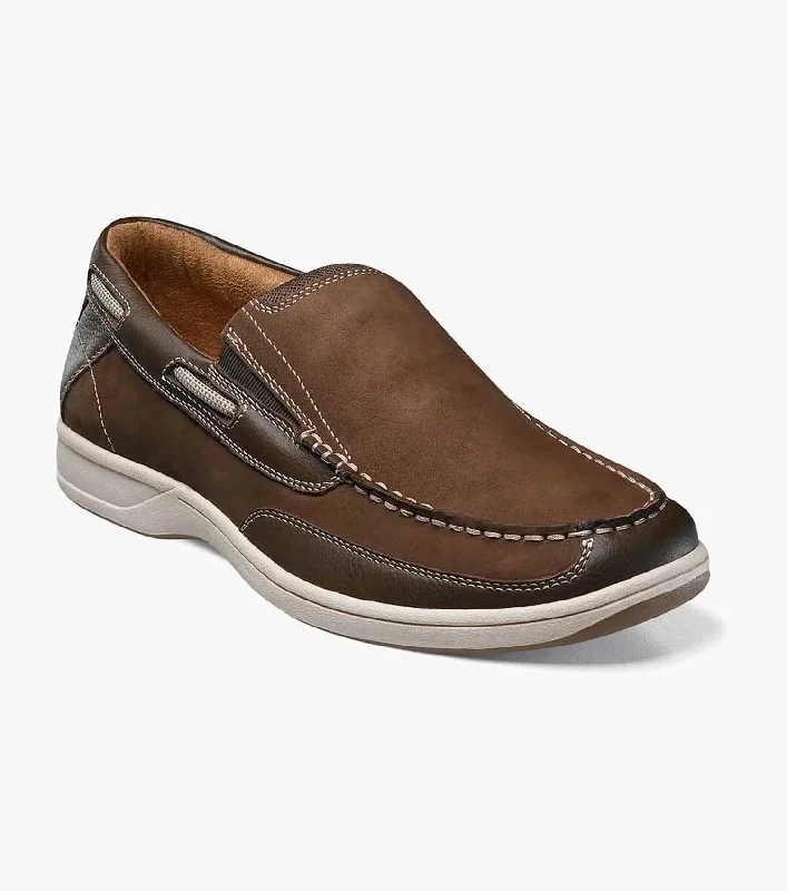 Men's Lakeside Moc Toe Slip On - Medium Width In Brown