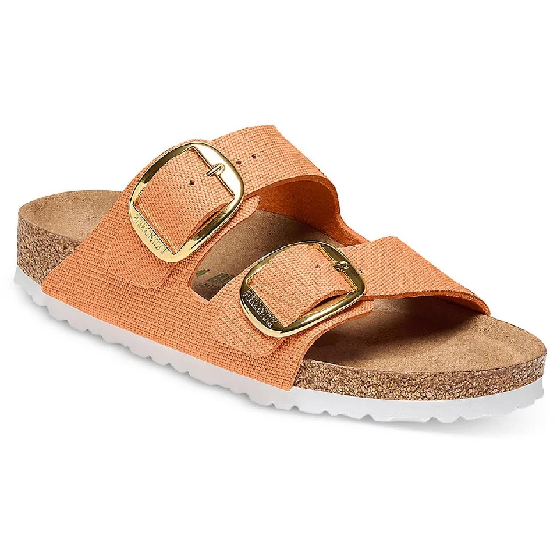 Birkenstock Mens Arizona Big Buckle Rivet Logo Faux Leather Slide Sandals