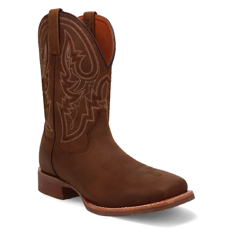 Dan Post Mens Brigston Brown Leather Cowboy Boots