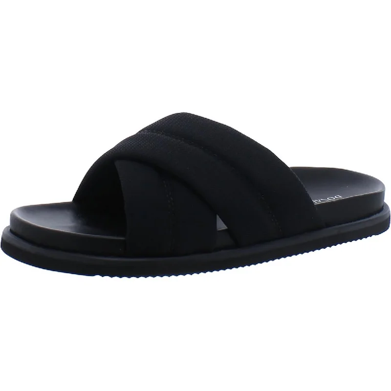 Donald J. Pliner Mens Park Leather Slip-On Slide Sandals