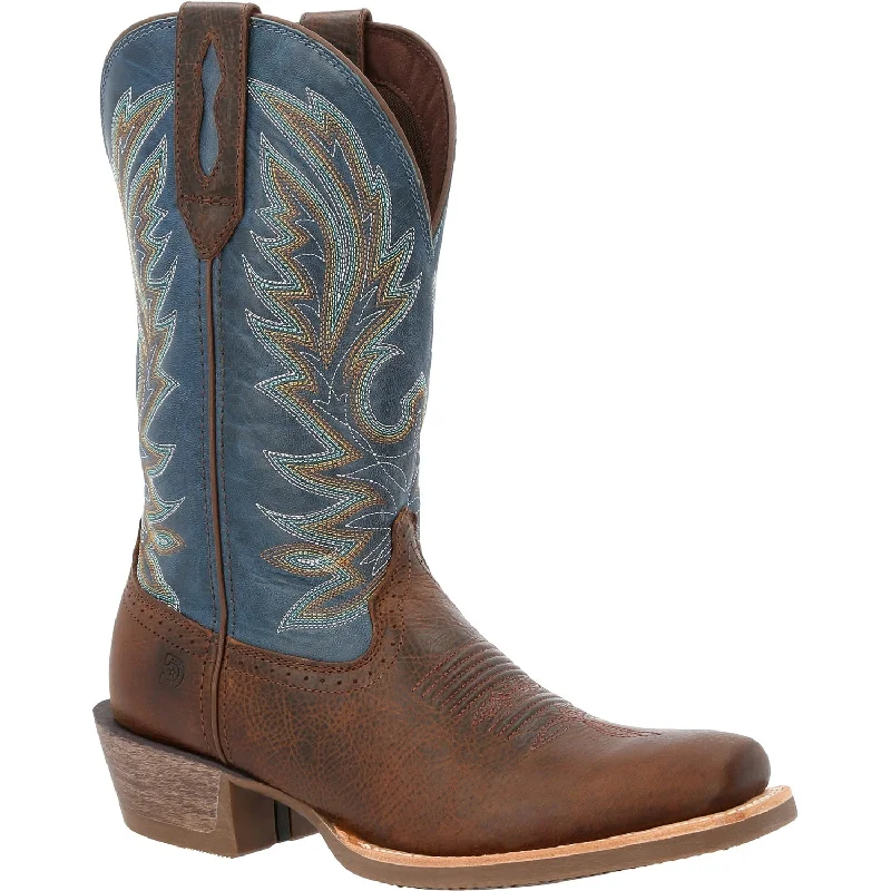 Durango Mens Rebel Pro Western Hickory/Denim Leather Cowboy Boots