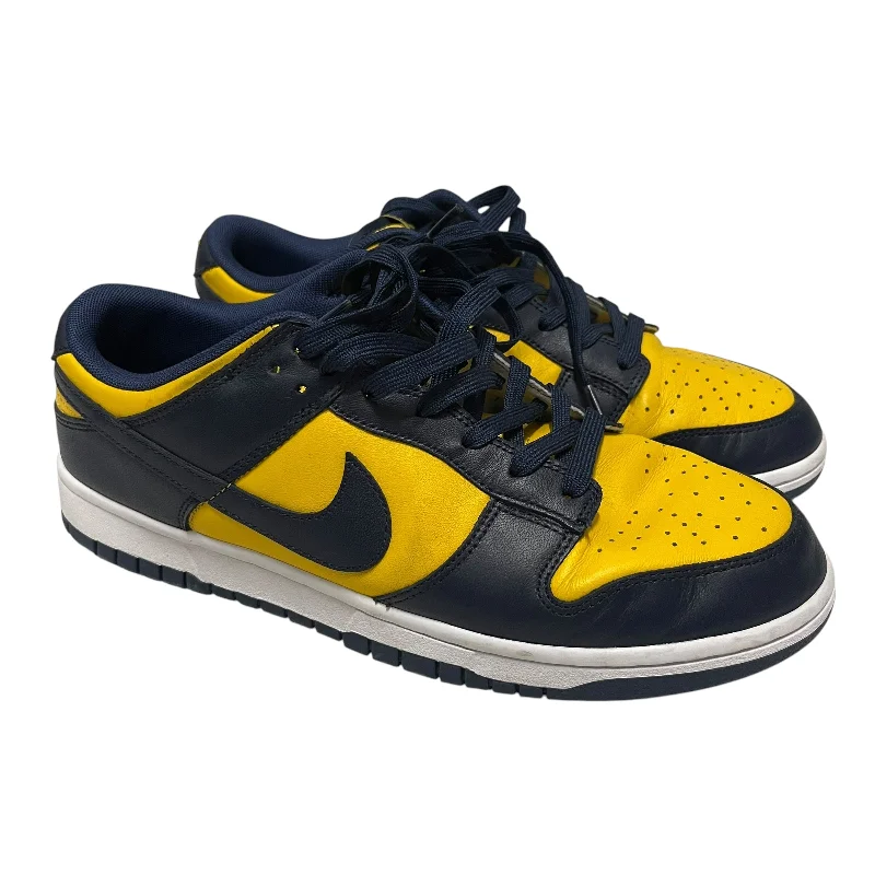 NIKE/Low-Sneakers/US 10/Leather/NVY/Michigan Dunk