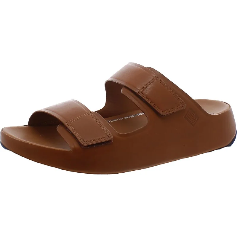 Fitflop Mens Samel Leather Strappy Slide Sandals