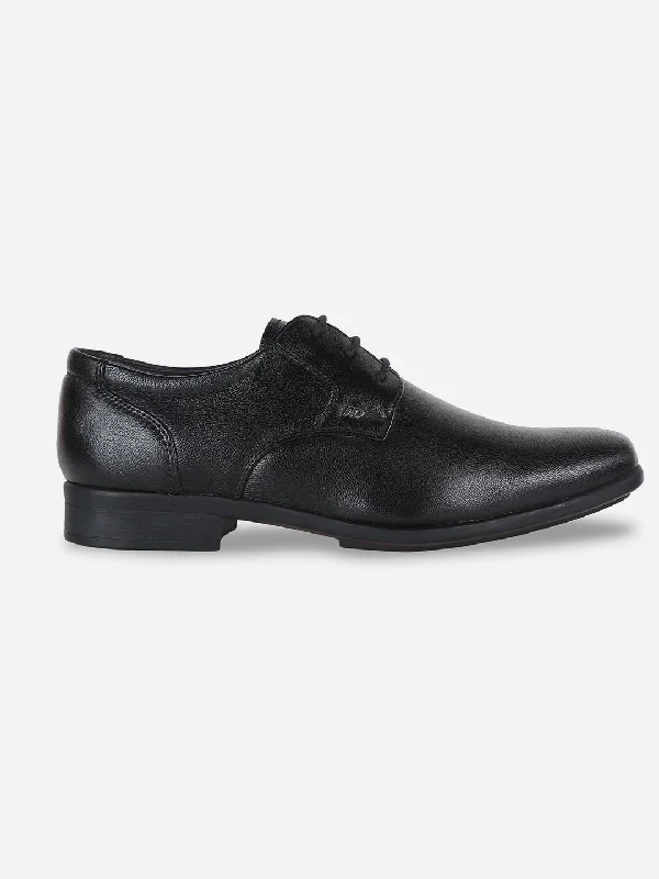 Men's Black Regular Toe Lace Up Formal (ID6017)